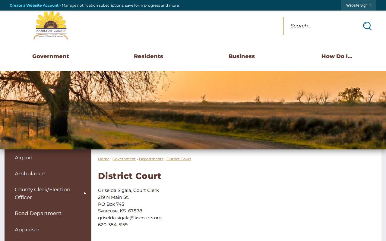 Hamilton County District Court warrant confirmation contact